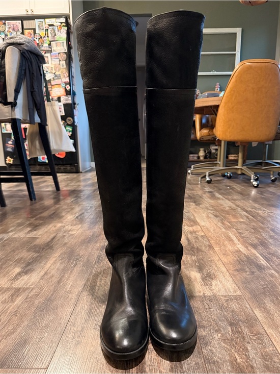 Tory Burch Shoes - 🪻Tory Burch Black Leather Over-the-Knee Boots